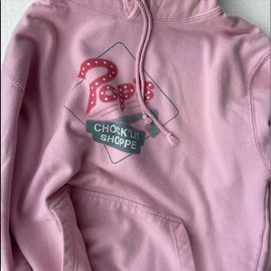 riverdale pop chock-lit shoppe pink hoodie !